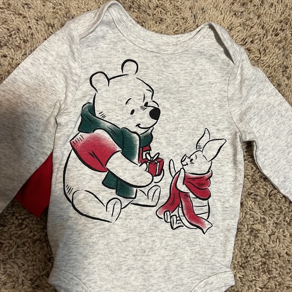 BNWOT 18M Disney super soft Mickey Mouse/Winnie the Pooh holiday bodysuits! - Picture 4 of 8